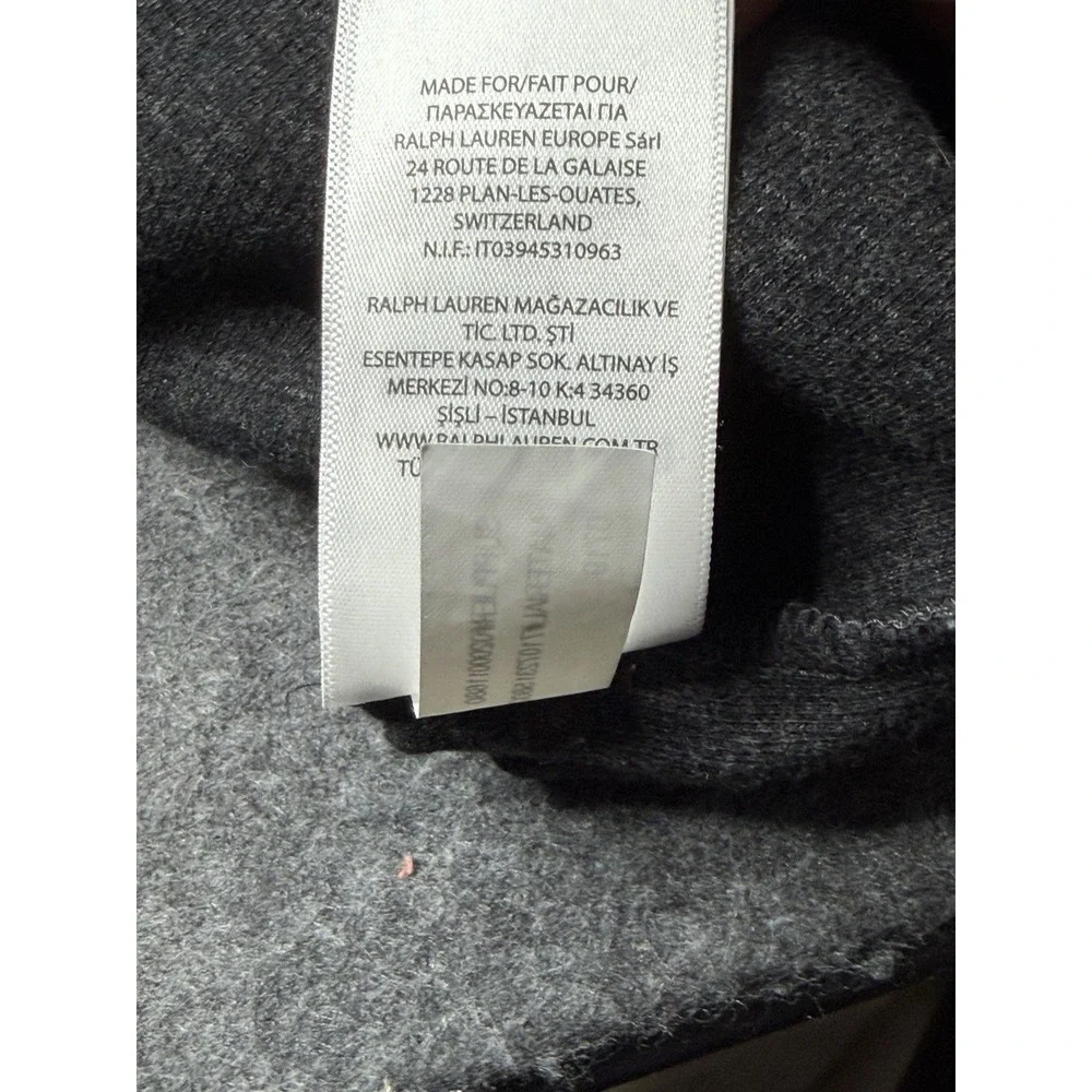 Polo Ralph Lauren Men's Quarter-Zip‎ Pullover Size XL Gray Sweater